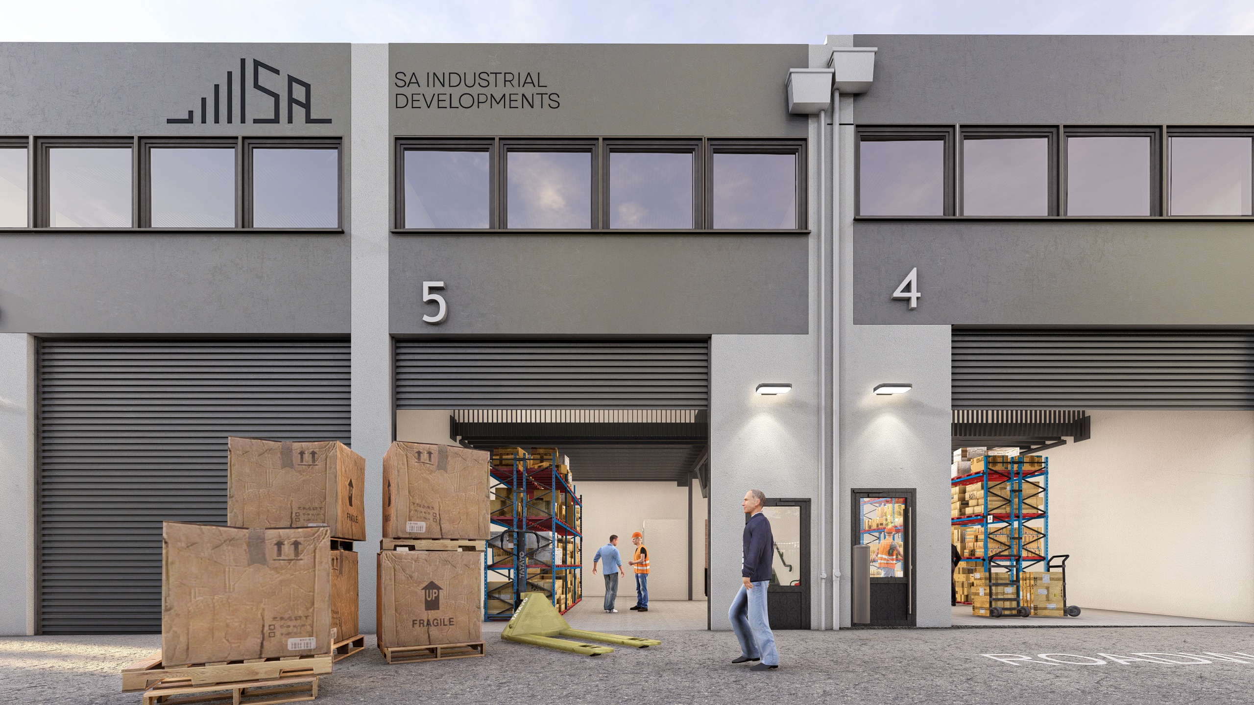 Visualisation of warehouse loading access