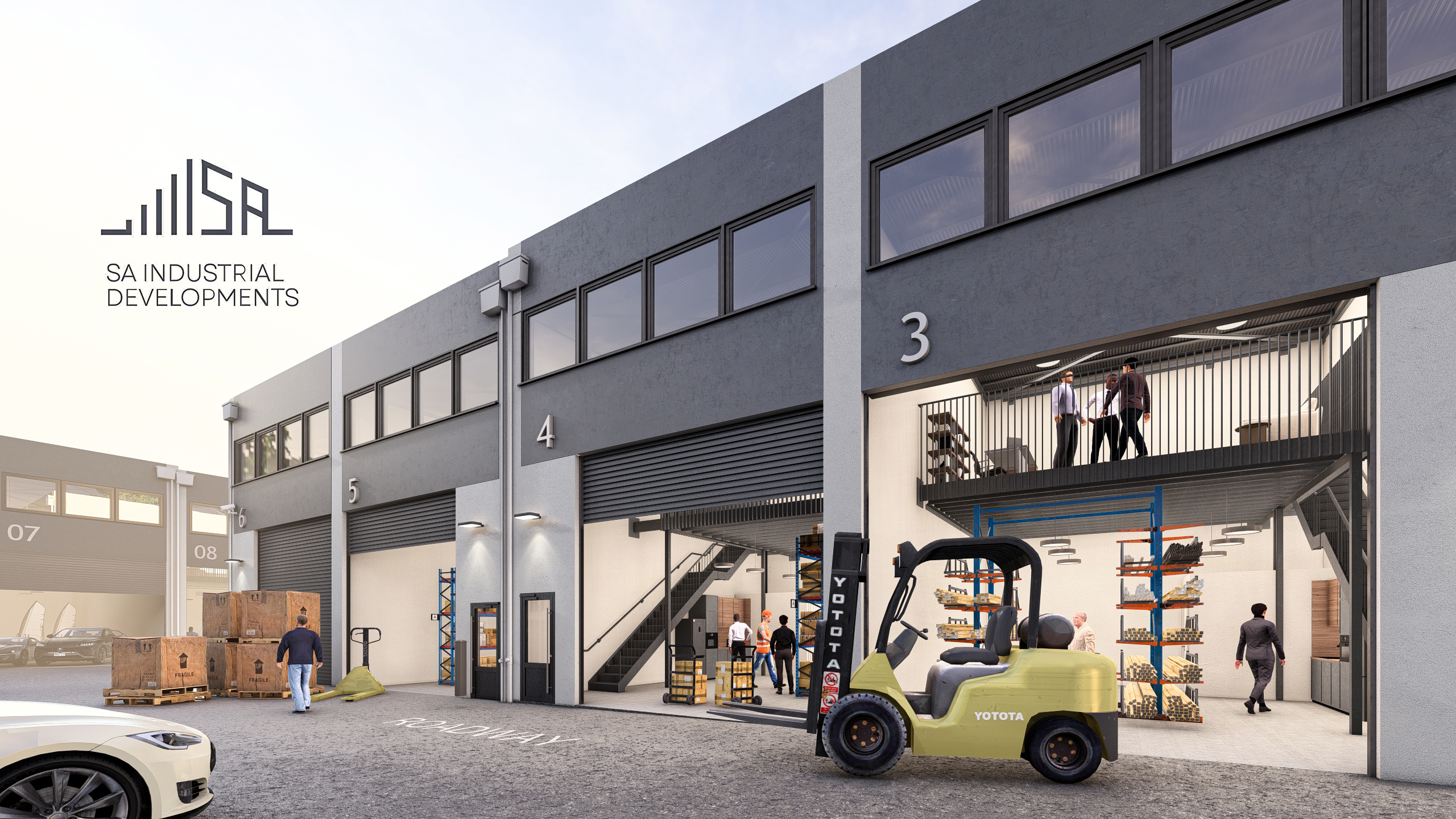 Visualisation of an internal warehouse space